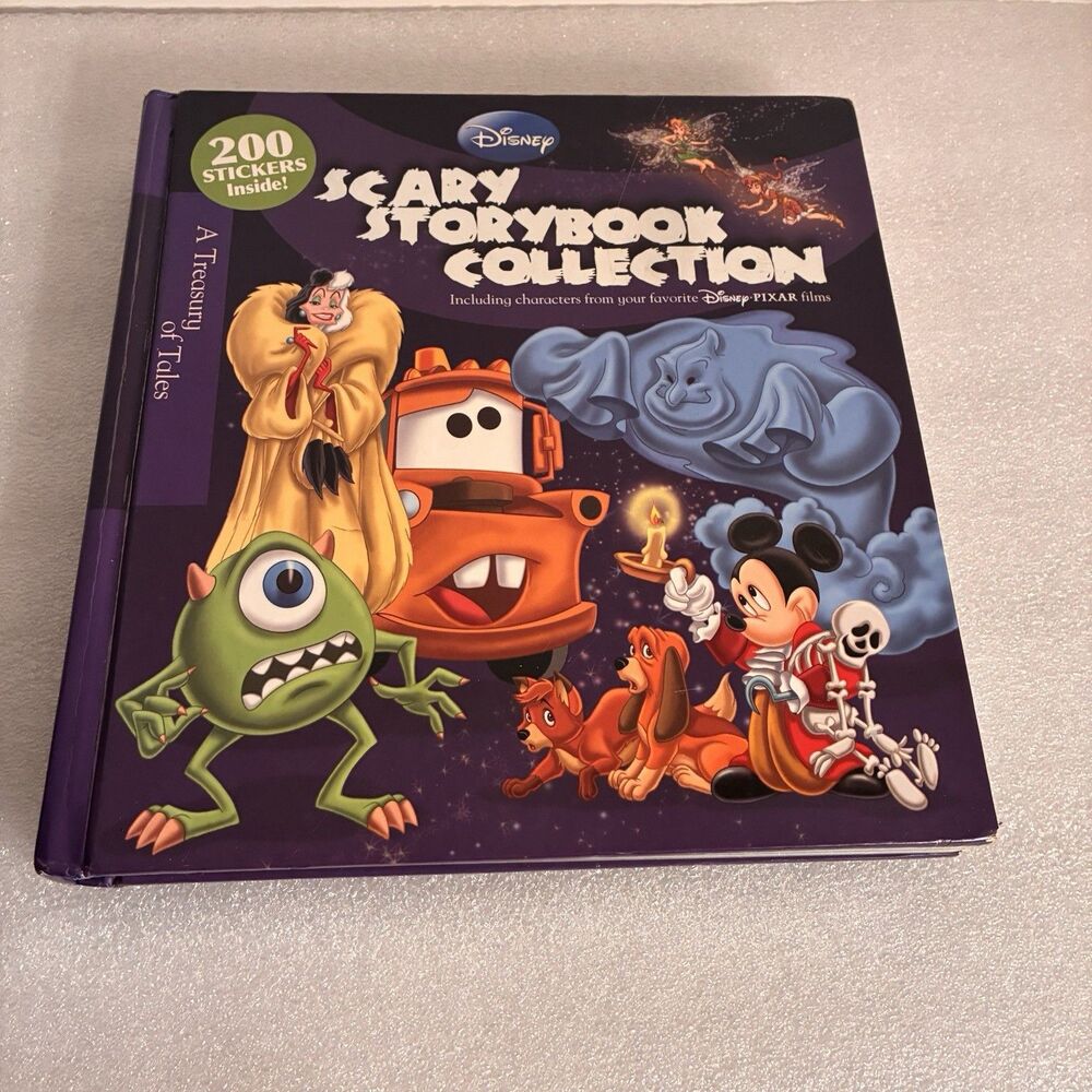 Disney Scary Storybook Collection For Fun Halloween Stories. Colored Pictures.